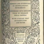Sonnets and Madrigals 1900 - Title page